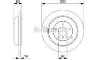 FREN DİSKİARKA MERCEDES W164 06>11 330MM DF4472S resmi