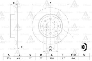 ÖN  FREN DİSK AYNASI AGILA 1.0 I / 1.2 I / 1.3 CDTI 00 resmi