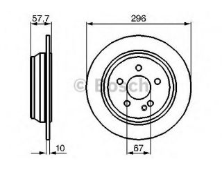 FREN DİSKİ ARKA BM 639 VITO-636 2003-2014 resmi