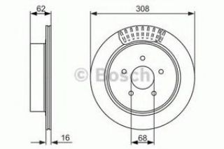 FREN DİSKİ ARKA MURANO 03>14 / QX50 13> QX70 13> HAVALI 308MM resmi