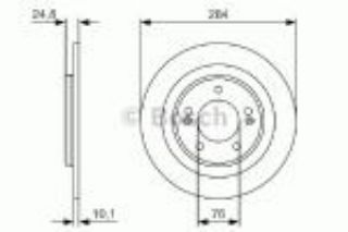 FREN DİSKI ARKA [5D-284MM] İ40 1.6 GDI 12- G4FD resmi