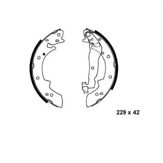 PABUCLU BALATA (228X42MM)  305 405 R21  72- resmi