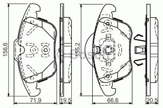 ÖN BALATA RANGEROVER EVOQUE 2.2 ED4-2.2 TD4 11 GDB1683 GDB1925 0986TB3192 / 0986494342 resmi