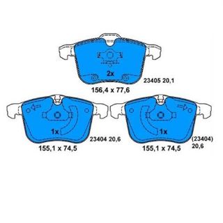 ÖN BALATA VECTRA C GTS 02 05 SIGNUM 03 05 SAAB 9.3 03 07 11 CADILLAC BLS 06 0986TB2867 resmi