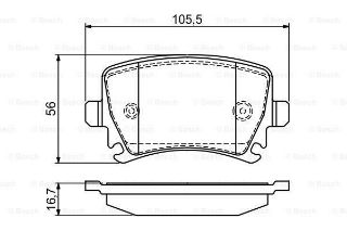 FREN BALATASI ARKA BM CADDY-PASSAT-GOLF-JETTA-A3-A4-A6-LEON 04- resmi