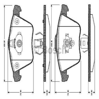 ÖN FREN DİSK BALATA ( FORD : FOCUS 2.5 ST 05- ) (VOLVO: S40-V50 02>04 ) resmi