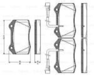 ÖN  FREN BALATASI FISLI ALFA ROMEO COUPE 2.0 20V TURBO 199610 200009; SPIDER 3.0 V6 24V 200008 resmi