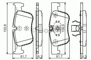 ÖN BALATA BMW 1 SERİ F20 118İ 120D 10 3 SERİ F30 316D 318D 320İ 320D F21 11 F31 F33 F34 0986TB3188 resmi