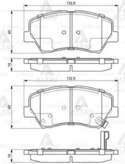 ÖN BALATA HYUNDAİ ELANTRA 11-15 I30 12-16 CEED 15 resmi