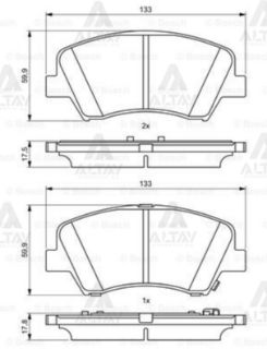 ÖN BALATA HYUNDAİ I30 11-15 KİA CEED 12 resmi