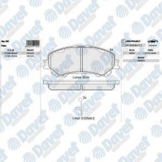 ÖN BALATA MGN IV-SCENIC IV-TALISMAN-ESPACE V 1.2TCE-1.5DCİ-1.6TCE-DCİ 16 18.5X142X56.7 WVA22347 resmi