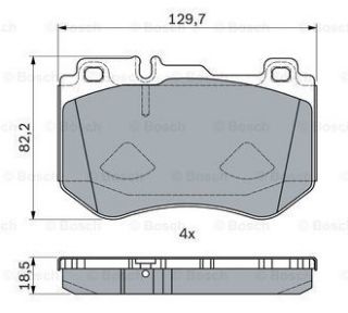 ÖN BALATA MERCEDES C SERİSİ W205 C160-C180-C200-C220-C250 2014 A205 C205 S205 14 resmi