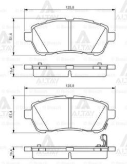 ÖN FREN DİSK BALATA ( FORD : FİESTA 2008- ) resmi