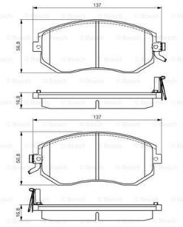 FREN BALATASI ON (SUBARU: FORESTER 09>12 "2.0-2.5"/IMPREZA LEGACY 08>12 "2.0"/OUTBACK 09>12 "2.5" / XV 12>   ) resmi