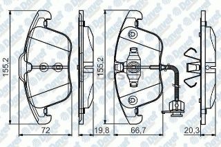 ÖN BALATA AUDI A4 - A5 09 GDB1814 0986TB3164 resmi