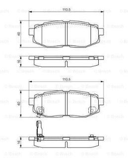 FREN BALATASI ARKA (76MM) IMPREZA (GD) 2.0 WRX TURBO AWD 00- resmi