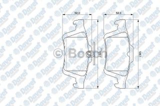 FREN DİSK BALATA ARKA FOCUS II/VECTRA C/508/C-MAX 04> resmi