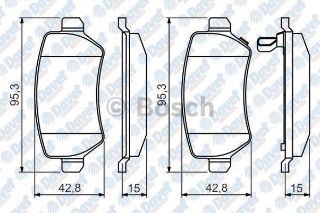 FREN BALATASI ARKA WVA 23417 (OPEL: ASTRA G-ZAFIRA 01-) resmi