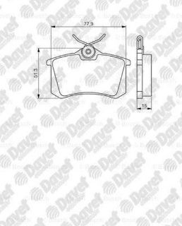 FREN BALATASI ARKA WVA 20960 (RENAULT: MEGANE II / VOLKSWAGEN: GOLF IV-BORA) resmi