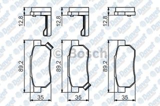 FREN BALATASI ARKA WVA 21312 HONDA ACCORD III 85>89 CİVİC 87>01 JAZZ II 02> ROVER 25-45-200-400 resmi