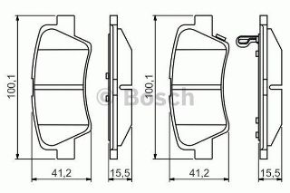 FREN BALATASI ARKA ACCENT IV I30 1.4 11-> E.NO:0986TB3204 resmi