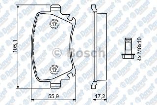 FREN BALATASI ARKA WVA 23914 CADDY III GOLF IV GOLF V AUDI A6 2.0TDI 04-> resmi