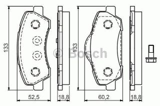 FREN BALATASI ÖN P301 C-ELYSEE 1.2VTI 1.6VTI HDI 2012-> resmi