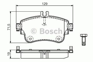 FREN BALATASI ÖN MB W276 A-SERISI A180 A180CDI 12-> Y.NO:0986494663 resmi