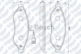 ÖN  FREN BALATASI DUCATO III BOXER III JUMPER III 2.2HDI / 2.2HDI / 3.0HDI 16Q / 20Q 06> KARSAN JEST (TEK FISLI) resmi