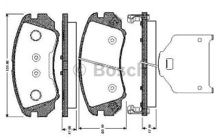 FREN BALATASI ÖN COUPE 02> SONATA 04> ELANTRA 00> TUCSON 04> / MAGENTIS SOUL 09> SPORTAGE 04> resmi