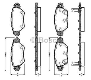 FREN BALATASI ARKA WVA 23053 ( OPEL : ASTRA G 98-- ZAFIRA 99--00 ) resmi