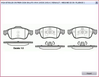 FREN BALATASI ÖN MEGANE III 08> SCENİC III 08> FLUENCE 08> CAPTUR 13> / DUSTER 10> DOKKER 12> LODGY 12> resmi