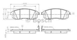 FREN BALATASI ÖN TAUNUS 76> / 350Z 03> JUKE 11>14 MAXİMA 94> PULSAR 14> / SX4 06> / W115 / 911 73> resmi