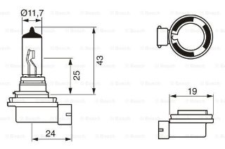 AMPUL TRUCKLIGHT 24 V H11 70W PGJ192 resmi