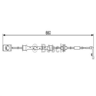 ÖN BALATA FİŞİ İKAZ KABLOSU VECTRA B 1.6-1.8-2.0-2.2 2.5 95-03 GIC160 660MM resmi