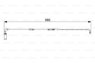 FREN İKAZ KABLOSU (780MM) E60 E61 5 SERISI 03 06- N46 B20 B resmi