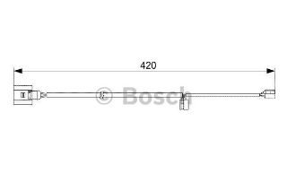 ÖN BALATA FİŞİ İKAZ KABLOSU AUDI Q7 06 10 TOUAREG 02-10 CAYENNE 03-10 GIC193 resmi