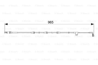 FREN İKAZ KABLOSU (955MM) E70 X5 X6 07 (İESIL) 06- N52 B30 A resmi