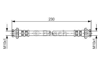 FREN HORTUMU; ARKA. 230.00 MM resmi