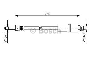 FREN HORTUMU; ARKA. 280.00 MM resmi