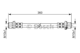 FREN HORTUMU; ARKA. 360.00 MM resmi