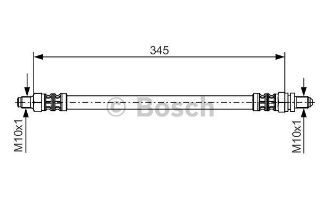 FREN HORTUMU; ARKA. 345.00 MM resmi