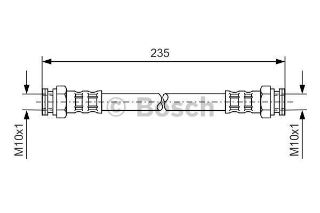 FREN HORTUMU; ARKA. 235.00 MM resmi