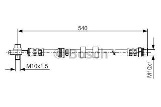 FREN HORTUMU; ÖN. 540.00 MM resmi