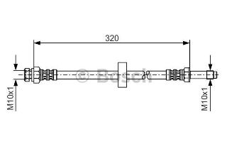 FREN HORTUMU; ÖN. 320.00 MM resmi