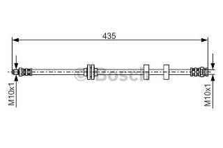 FREN HORTUMU; ÖN. 435.00 MM resmi