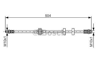 FREN HORTUMU. 504.00 MM resmi