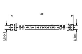 FREN HORTUMU; ARKA. 285.00 MM resmi