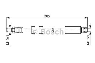 FREN HORTUMU; ÖN. 385.00 MM resmi