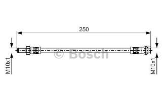 FREN HORTUMU. DIŞ. ARKA250.00 MM resmi